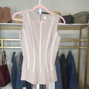 My Tribe Beige Sleeveless Tunic